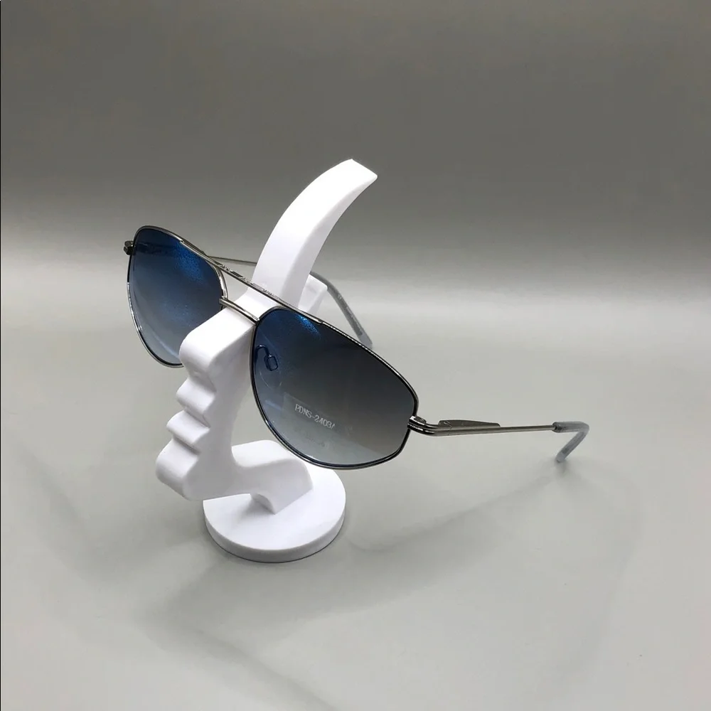 DKNY aviator style metal sunglasses UNISEX sample gradient lens.
